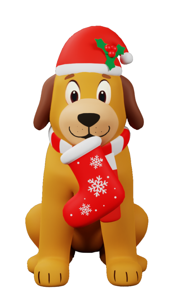 Producto - Inflable Decoración Navidad Perro Noel  (#)