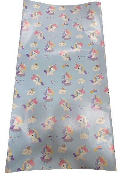 Producto - Papel de Regalo estampado Unicornio 65 x 95 cm x1