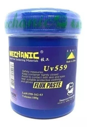 Producto - FLUX EN PASTA SOLDADURA LIBRE DE PLOMO UV 559 MECHANIC 100G