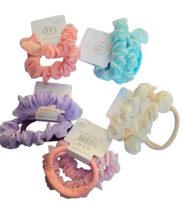 Producto - Pack 2 scrunchies mas colita