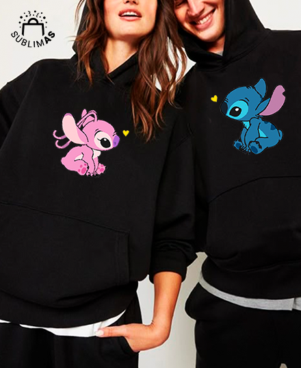 Producto - Combo Buzos canguro Angela y stich adulto