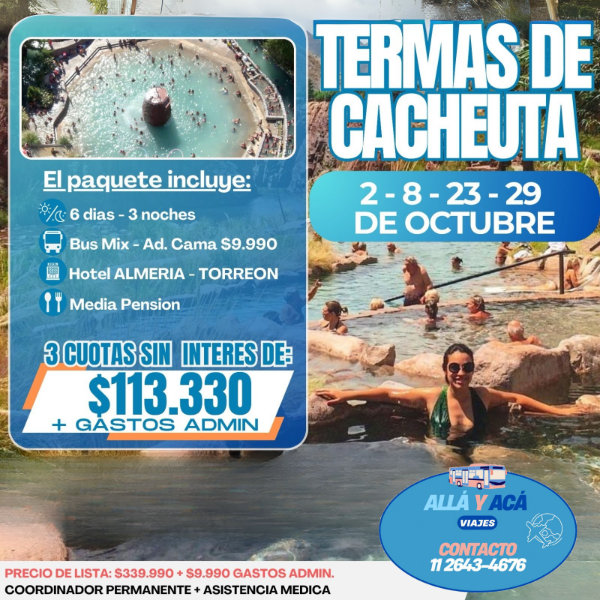 Producto - Termas de Cachueta