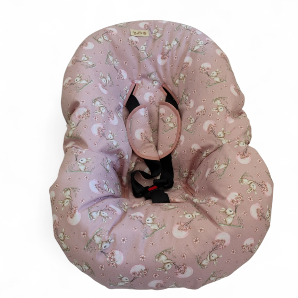 Producto - Funda huevito flores conejos