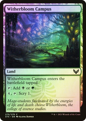 Producto - Witherbloom Campus Foil  Strixhaven: School of Mages