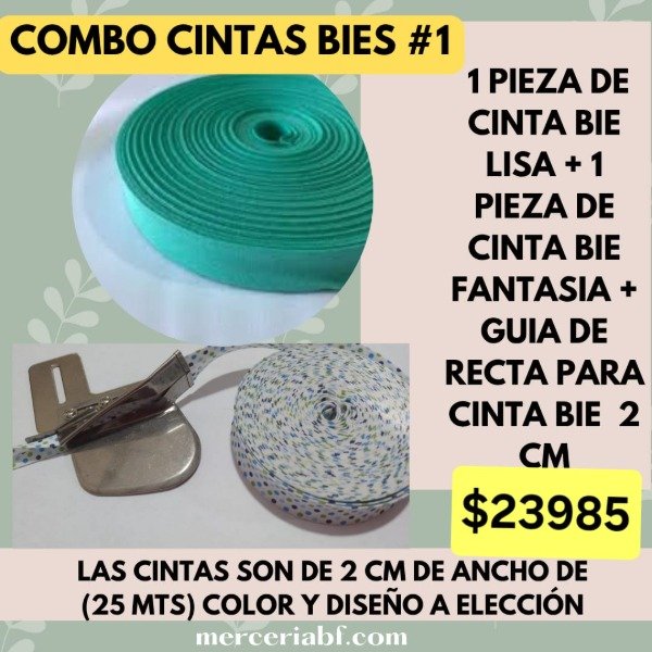Producto - Combos Cintas bie y guía de Recta para cintas bie