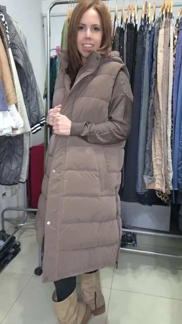 Producto - Chaleco Premium Importado Amplio 120 y 130 cm contorno - Chocolate