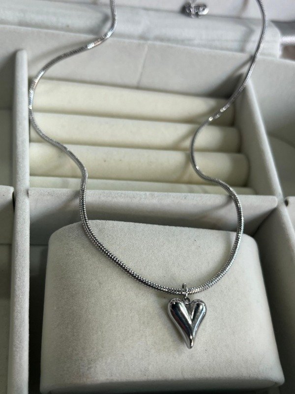 Producto - Collar Cora plateado