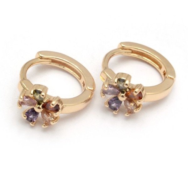 Producto - Argollas Flor Cubic 1,5cm