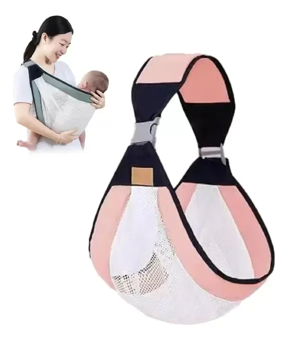 Producto - Mochila Porta Bebé Rosa Hasta 20kg