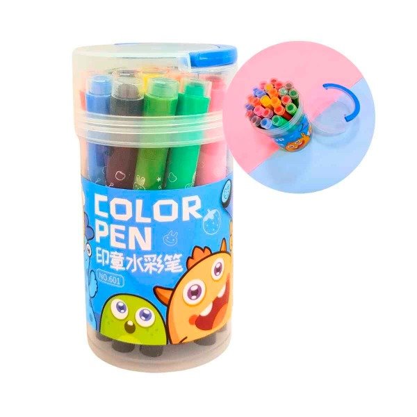 Producto - MINI VALIJA DE FIBRONES CON SELLOS x18