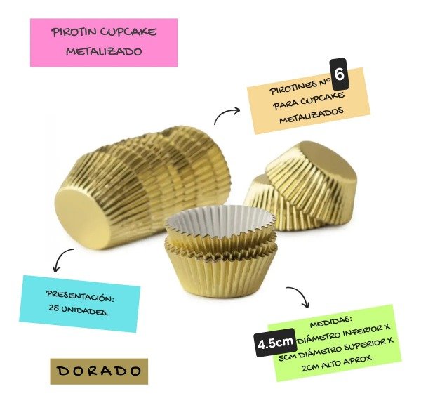 Producto - Pirotin metalizado n6 x20unidades (mediano)