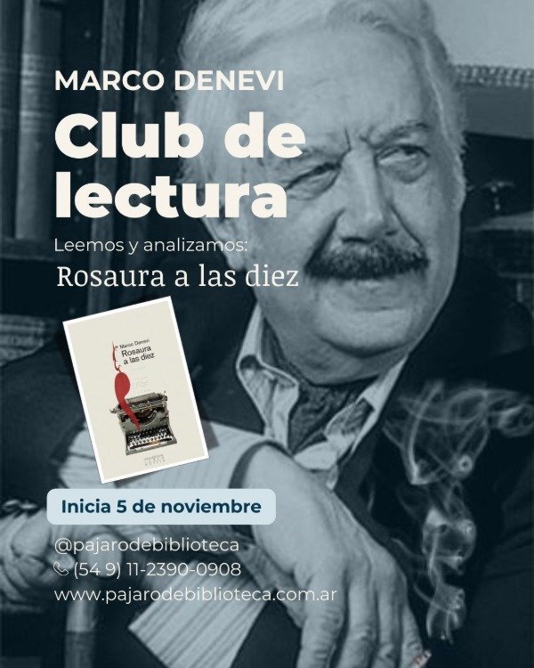 Producto - CLUB DE LECTURA - Inscripción al mes de noviembre (leemos a Marco Denevi)