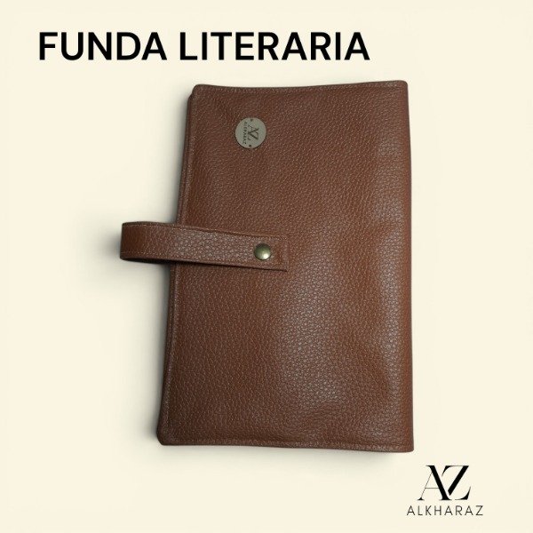 Producto - FUNDA LITERARIA FANCY - MARRON SUELA