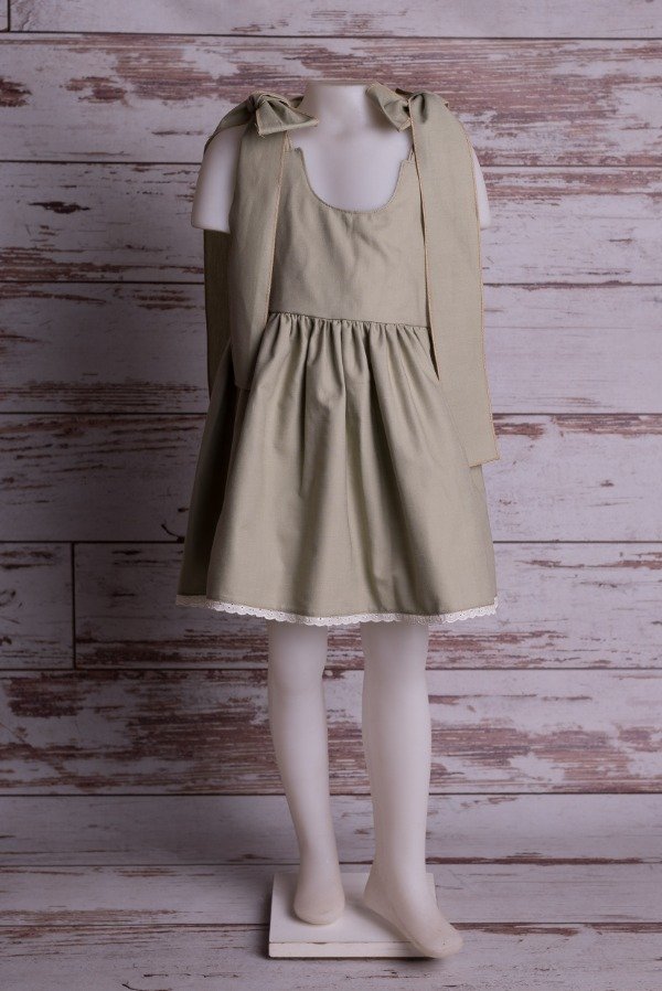 Producto - Vestido Lazo Cemento