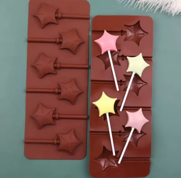 Producto - MOLDE SILICONA PALETA ESTRELLA