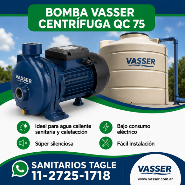 Producto - Bomba Vasser QC 75 Monofásica