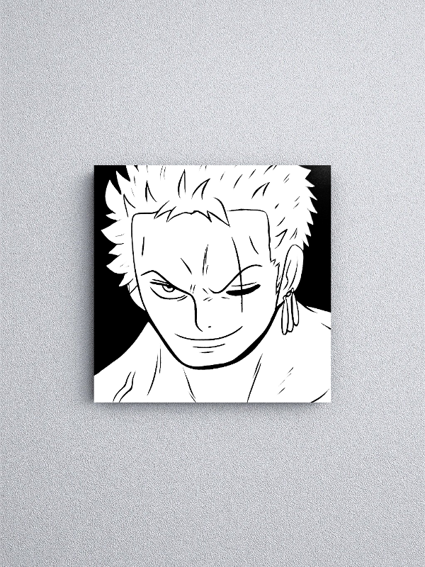 Producto - Cuadro Zoro  -One piece- (12x12cm)