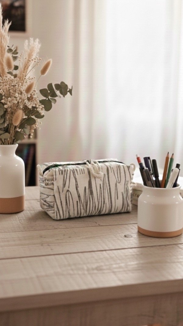 Producto - Neceser estampado - lineas grises