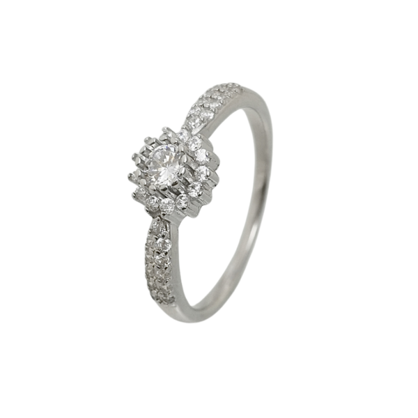 Producto - Anillo Margarita Plata Italiana 925