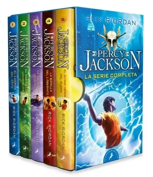 Producto - Percy Jackson (La serie completa en estuche, 5 libros, bolsillo)