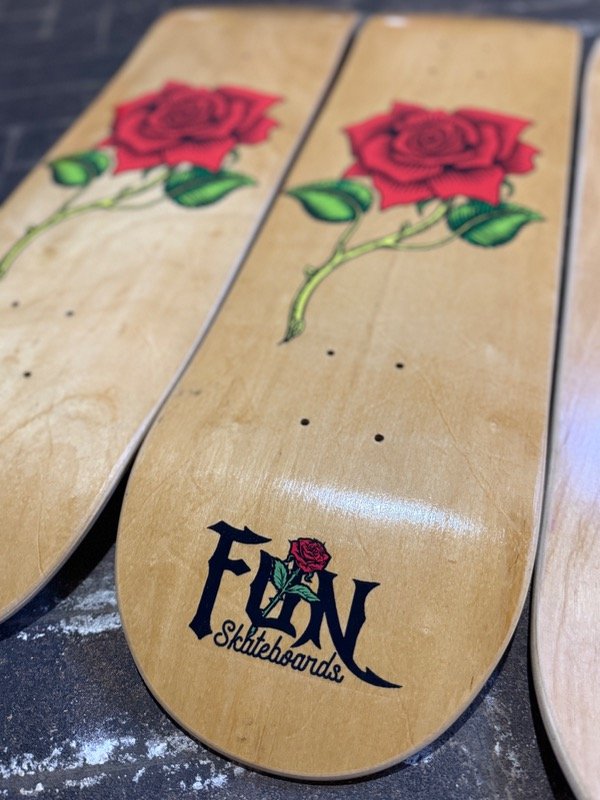 Producto - Tabla de guatambu diseño Rosa. Consultar medida disponible