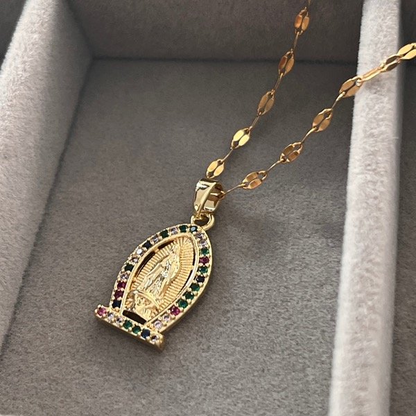 Producto - Collar Mística Virgencita (40cm más 5cm)