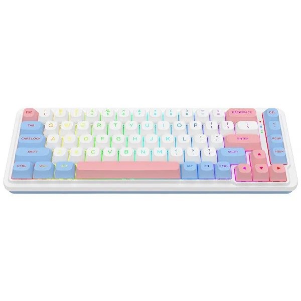 Producto - Redragon Nova K709WBP-RGB- Ingls con RGB - Wonder Pink Blue