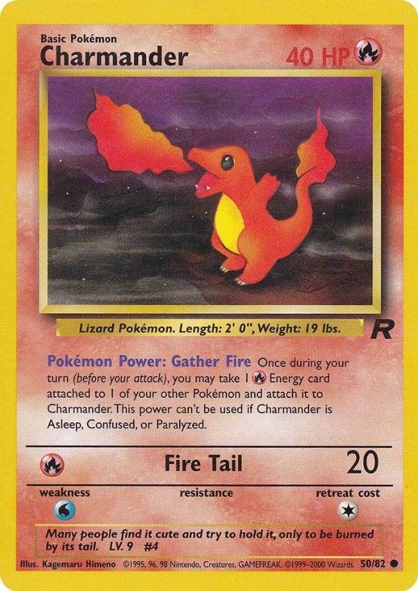 Producto - Charmander 50/82 Team Rocket Unlimited