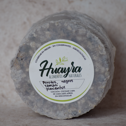 Producto - Hamburguesas de Poroto negro, yamani y pimientos asados - 4 u - Huayra