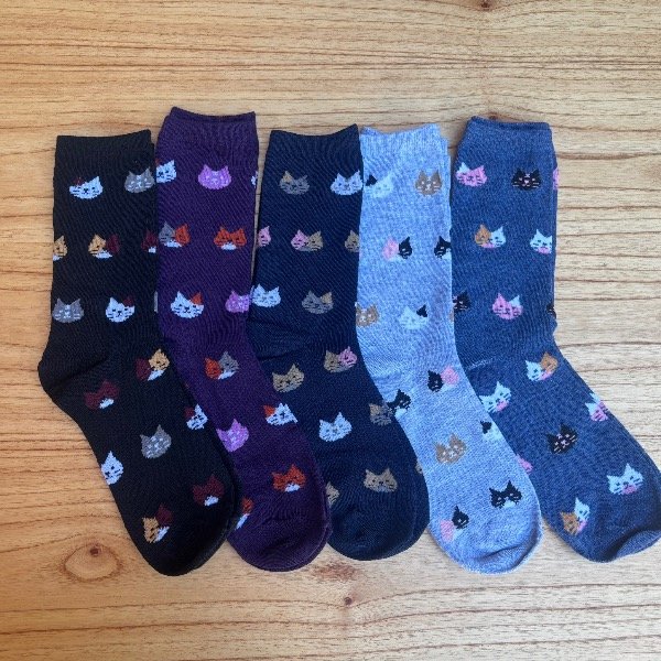Producto - Pack x5 pares de medias gatito