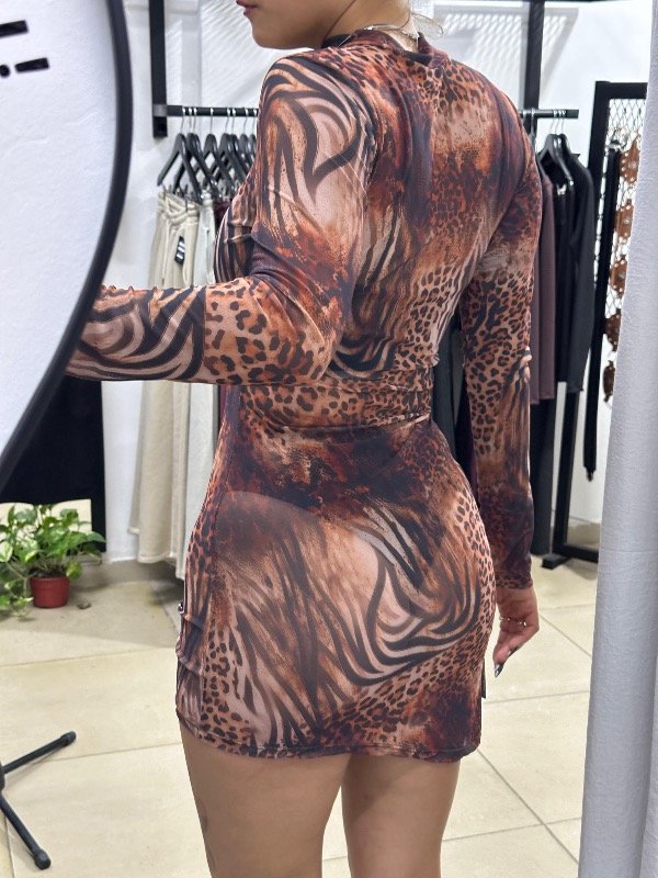 Producto - Vestido microtul print