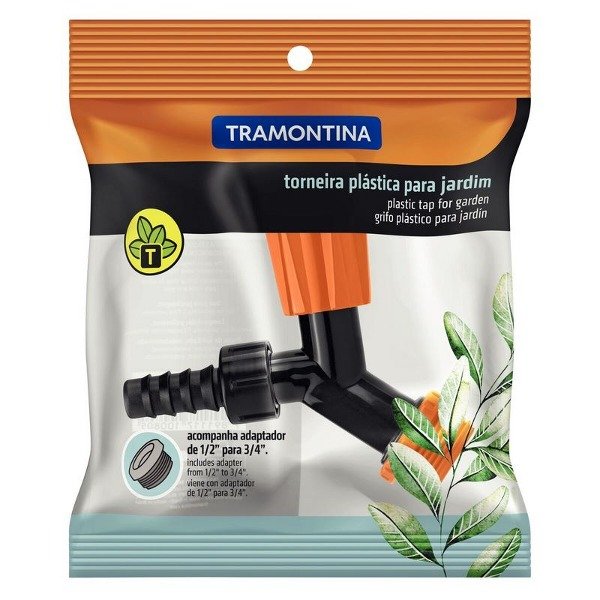 Producto - Grifo Plástico p/ jardín - 1/2 y 3/4 - Tramontina