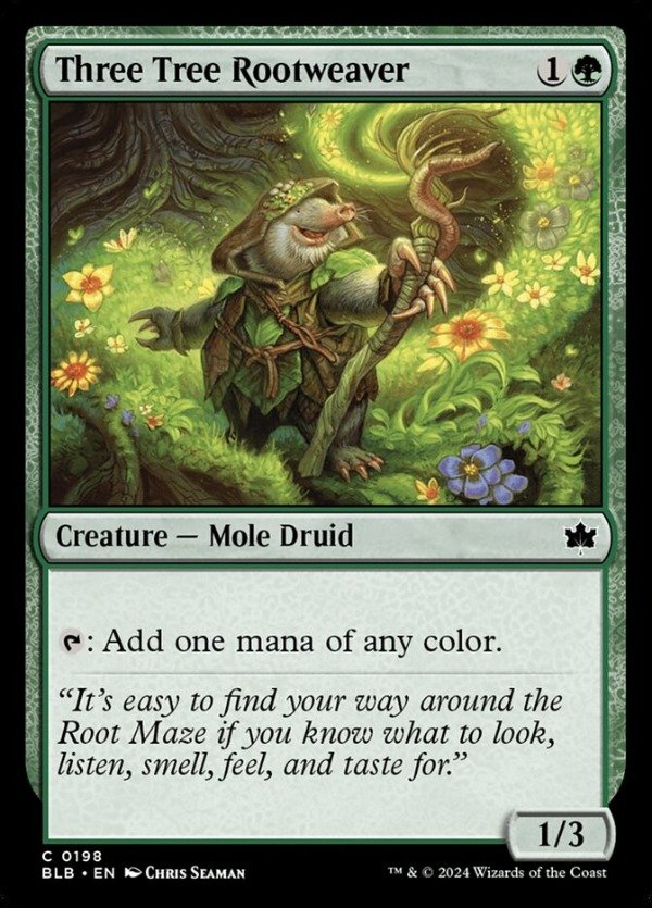 Producto - Three Tree Rootweaver #198  Bloomburrow