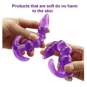 Producto - PLUG ANAL FLEXIBLE CINCO PERLAS