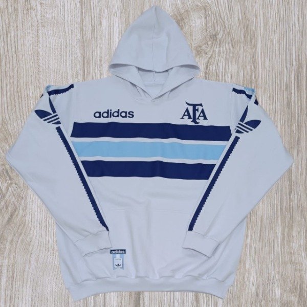 Producto - Buzo Canguro AFA Blanco 90s