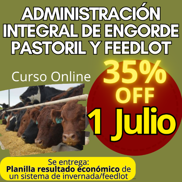 Producto - Curso Online: Administración Integral de Engorde Pastoril y Feedlot