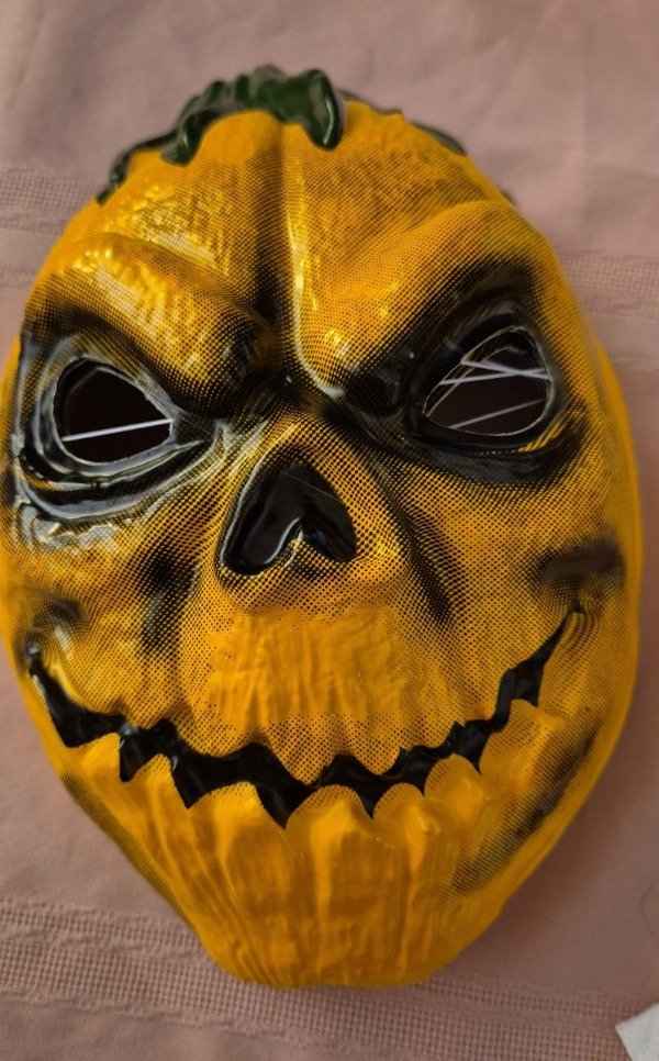 Producto - Máscara Plástica Calabaza Cotillón