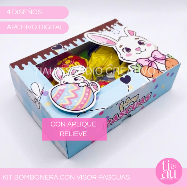Producto - KIT BOMBONERA CON VISOR + APLIQUE RELIEVE