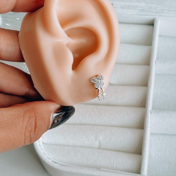 Producto - Aros Argolla Carla Acero Blanco
