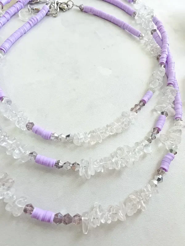 Producto - Collar fimo Violeta