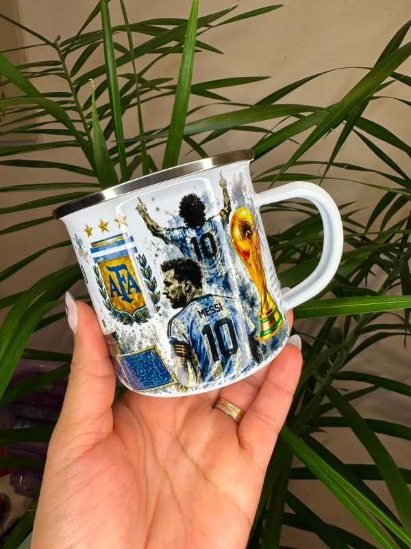 Producto - Jarro Enlozado - Edición Messi/Maradona