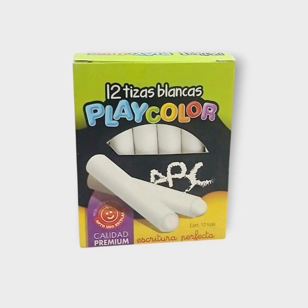 Producto - Tizas Playcolor blanca x12