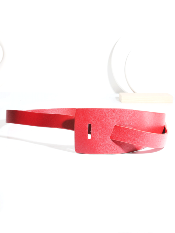 Producto - Cinturón Urban simil cuero rojo - 0