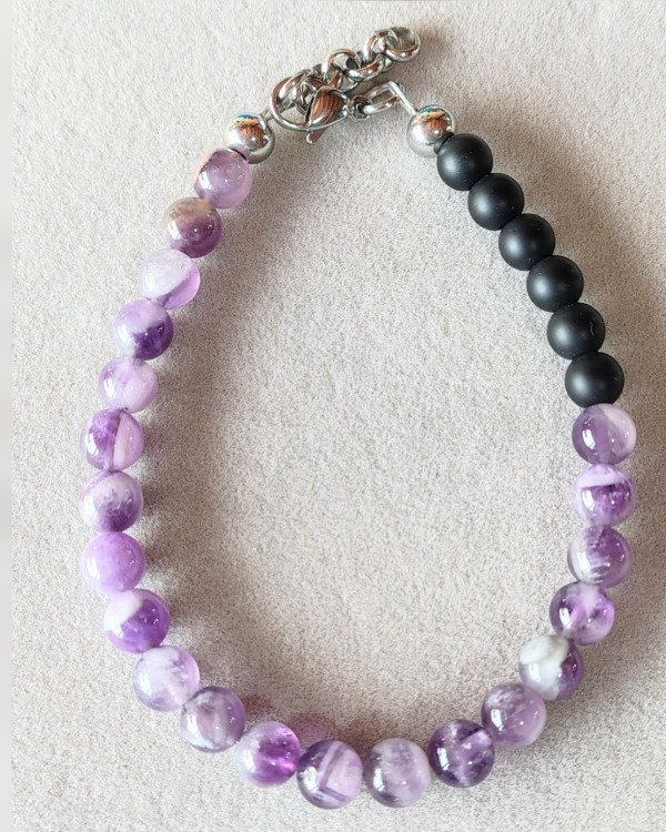 Producto - Ambar. Pulsera. Ónix (Ónix y Amatista)