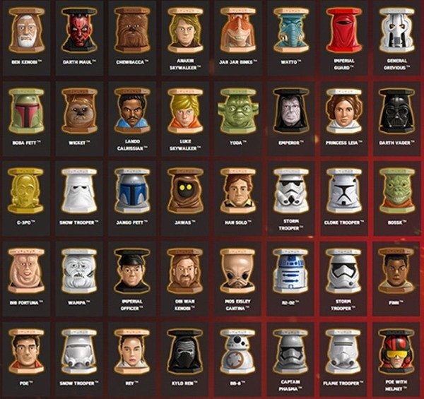 Producto - MINI FIGURAS PANINI STAR WARS ABATONS 2015