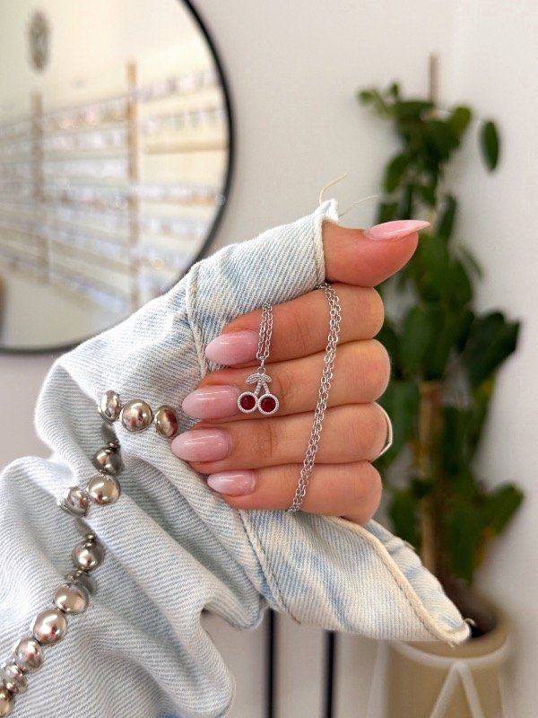 Producto - Cadenita acero quirúrgico cerezas