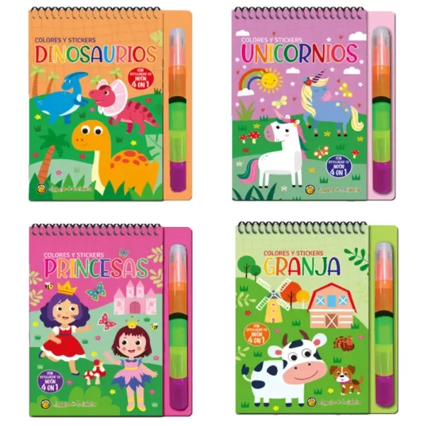 Producto - COLORES 4 EN 1 y stickers