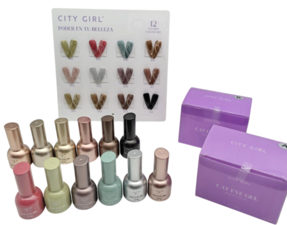 Producto - SEMI CAT EYE GEL CITY GIRL 10ML X6PCS 6931240613016 PX2430