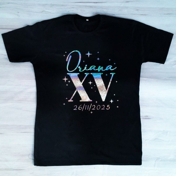 Producto - Remeras Glitter 15 Años Tirada