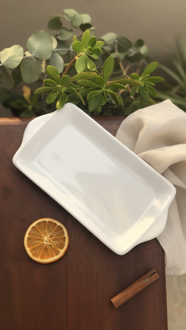 Producto - BANDEJA RECTANGULAR BLANCA
